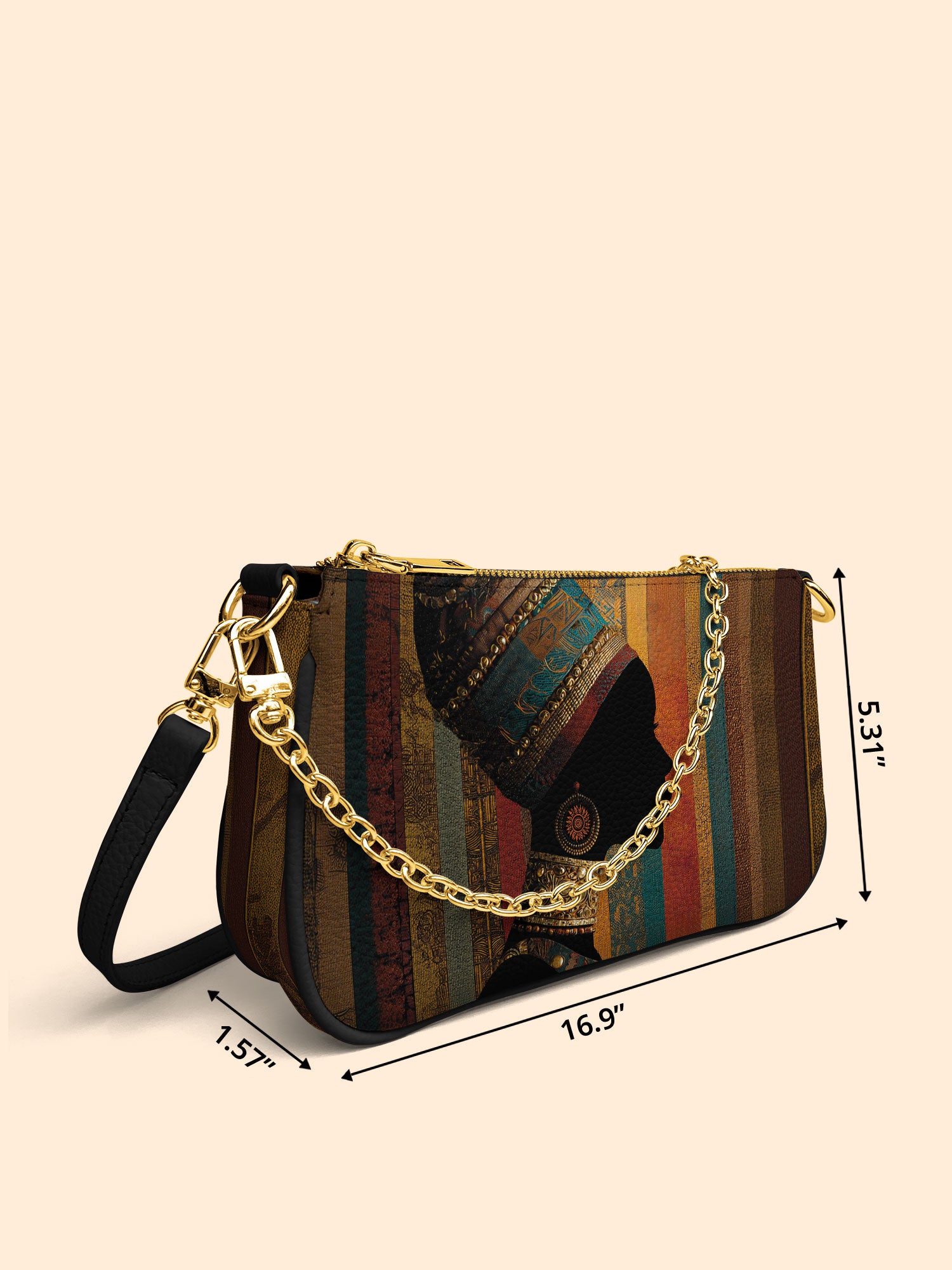 Brown Radiance Classic Zip Pochette QR0TV018