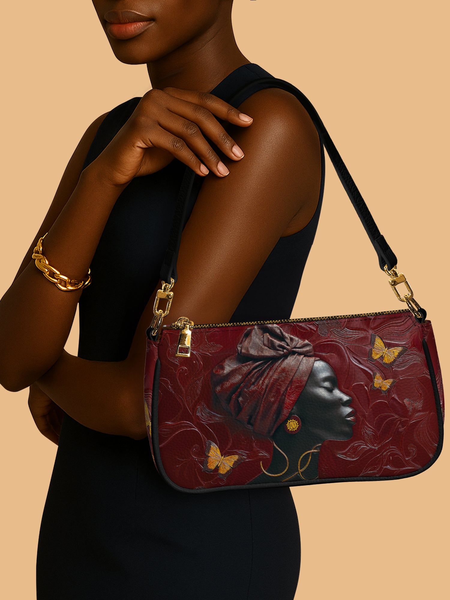 Gilded Grace Classic Zip Pochette QR0XD164