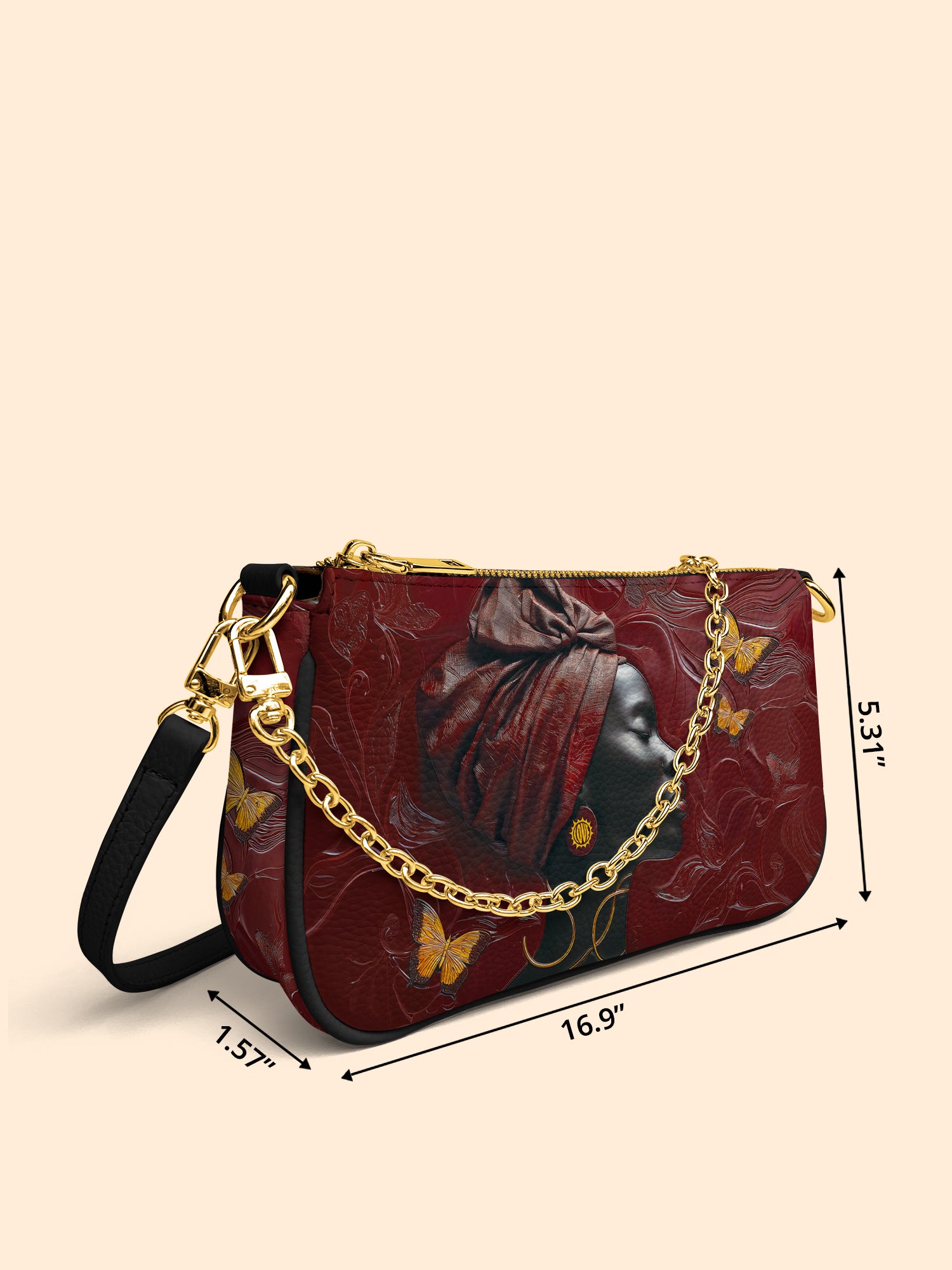 Gilded Grace Classic Zip Pochette QR0XD164