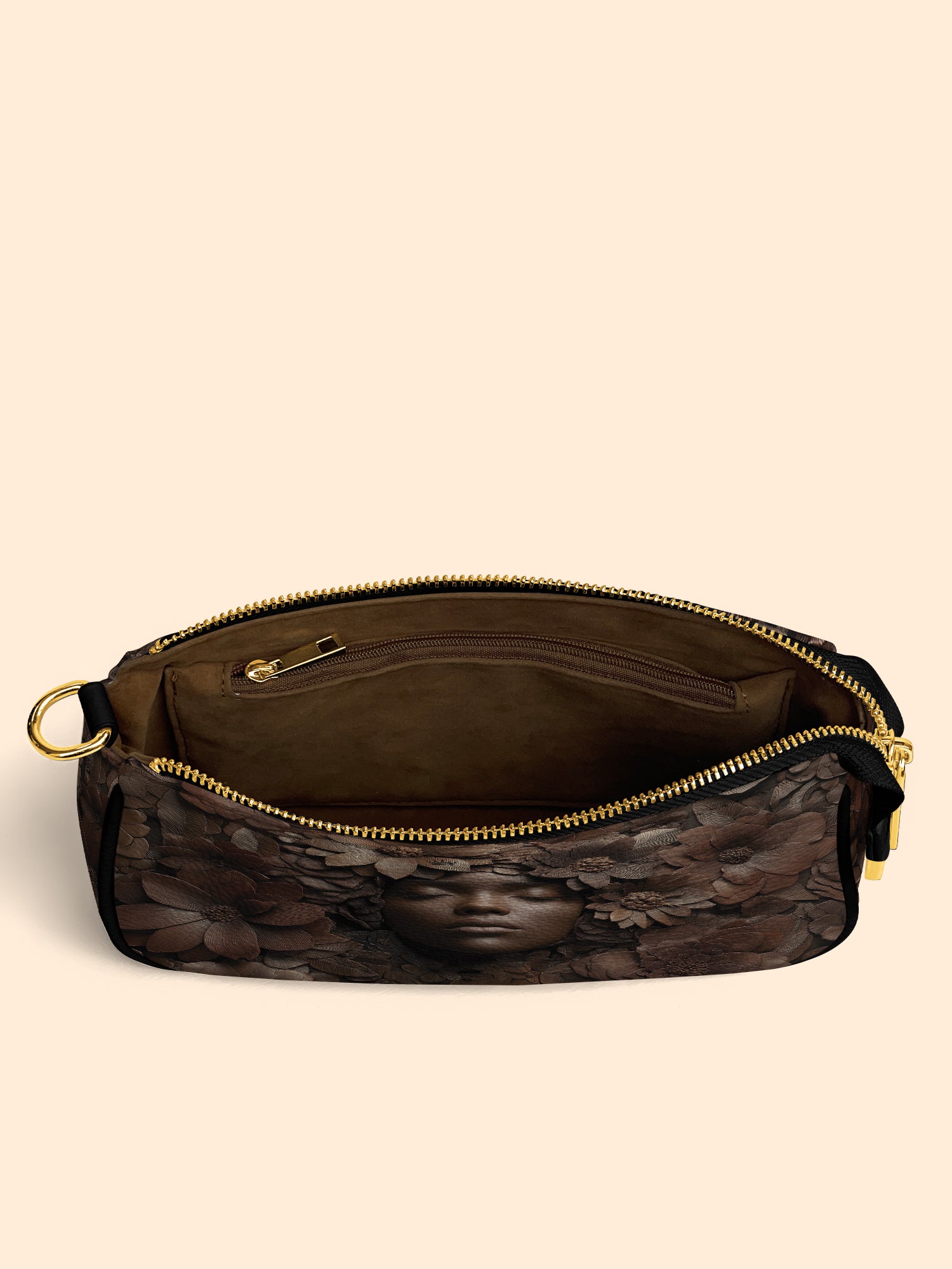 Wooden Bloom Classic Zip Pochette QR0TV017
