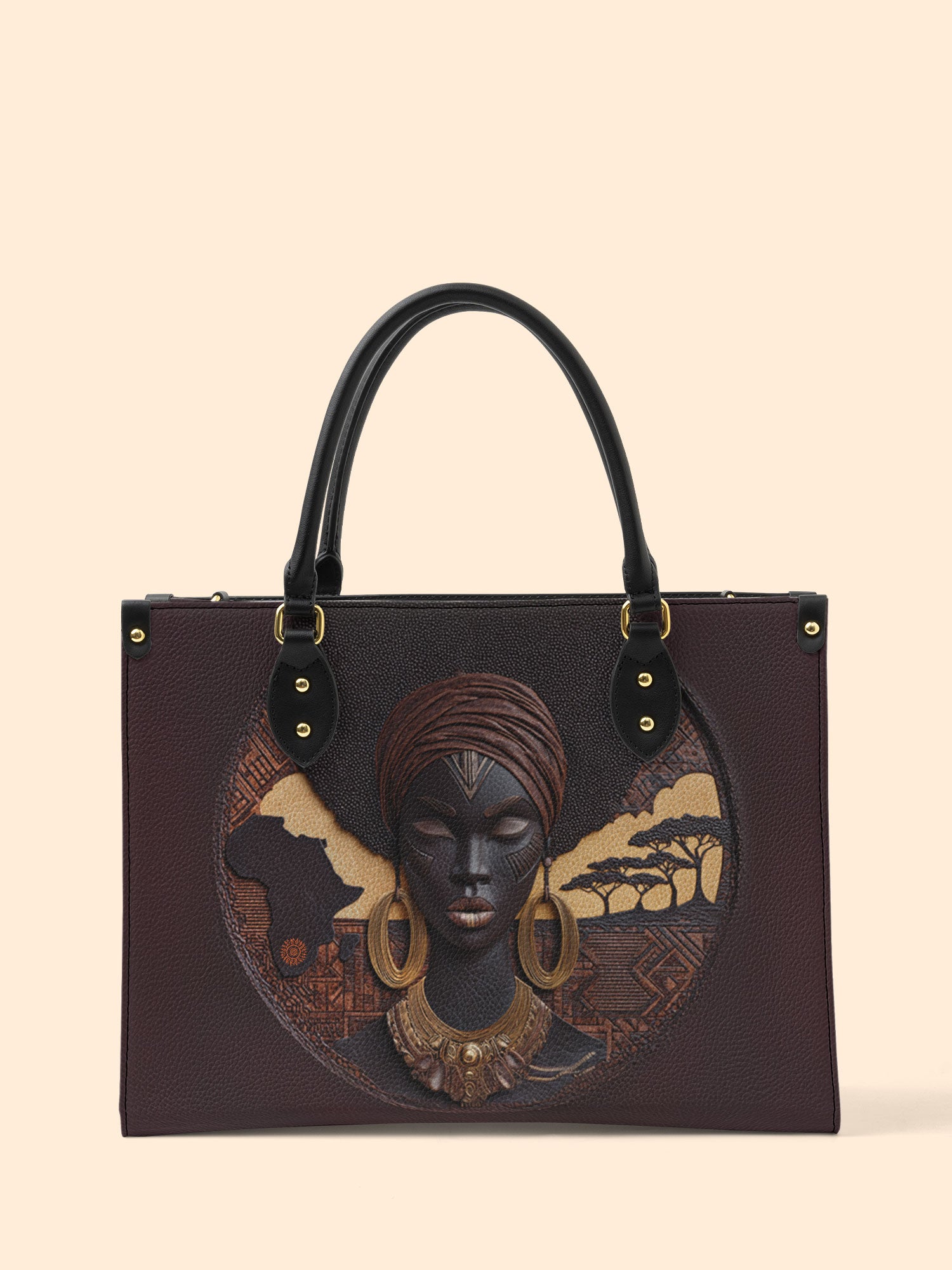 Africa's Soul Premium Leather Handbag QR0TD092