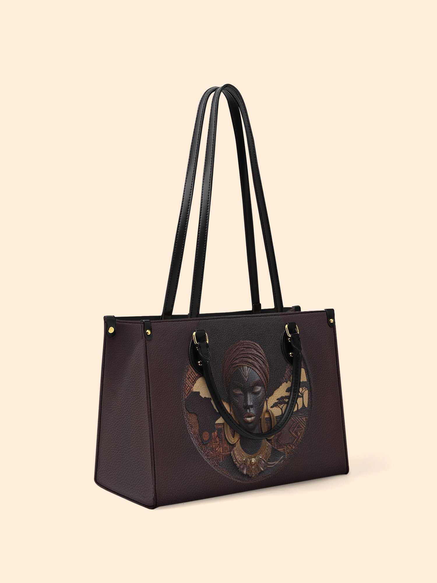 Africa's Soul Premium Leather Handbag QR0TD092