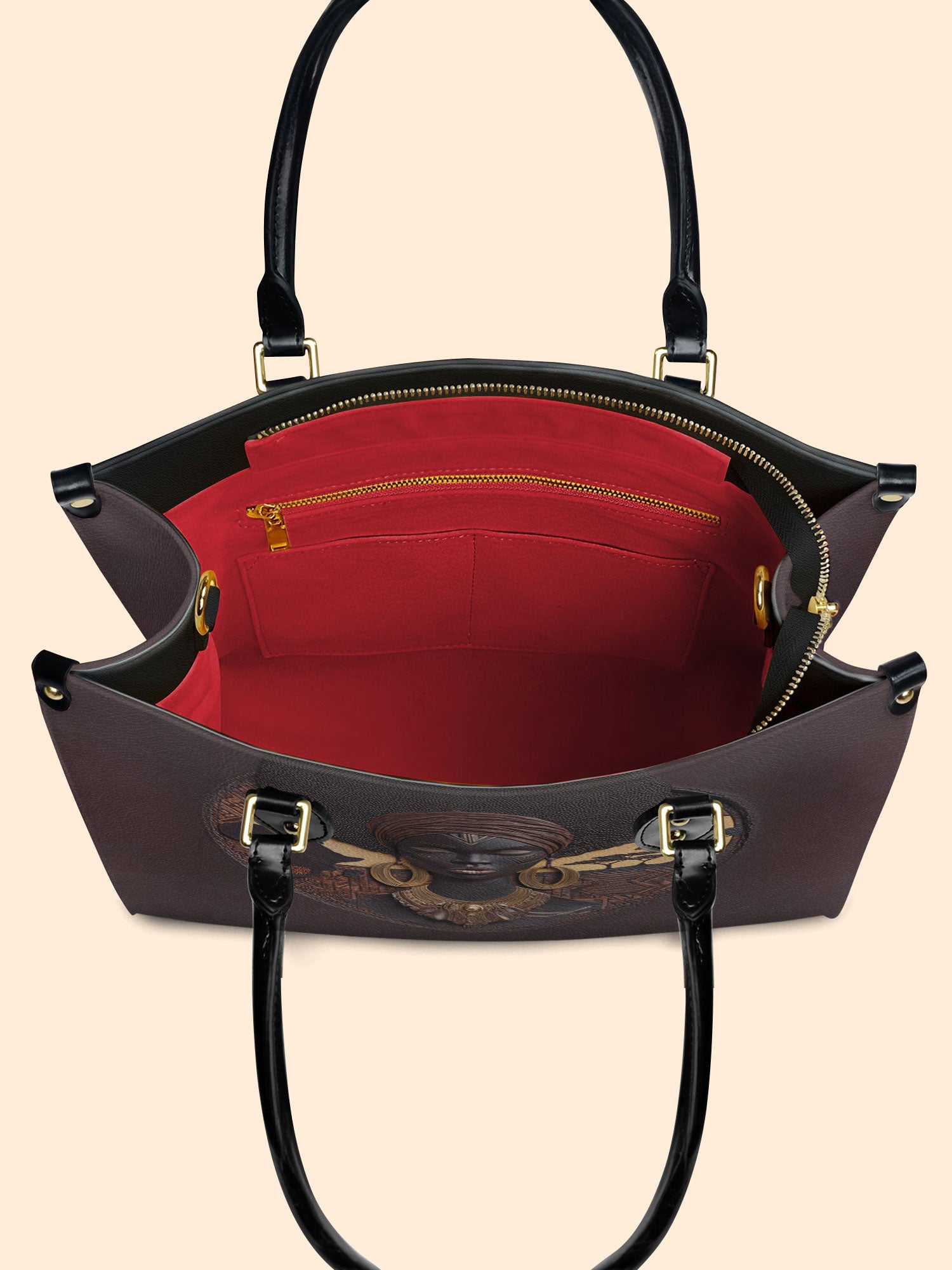 Africa's Soul Premium Leather Handbag QR0TD092