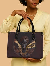 Africa's Soul Premium Leather Handbag QR0TD092