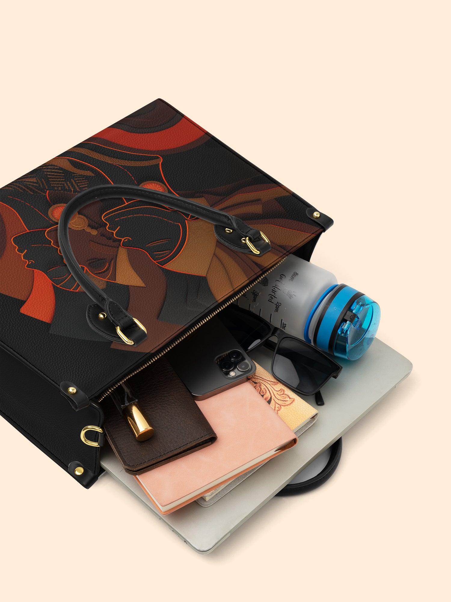 Illuminated Silence Premium Leather Handbag QR0TD087