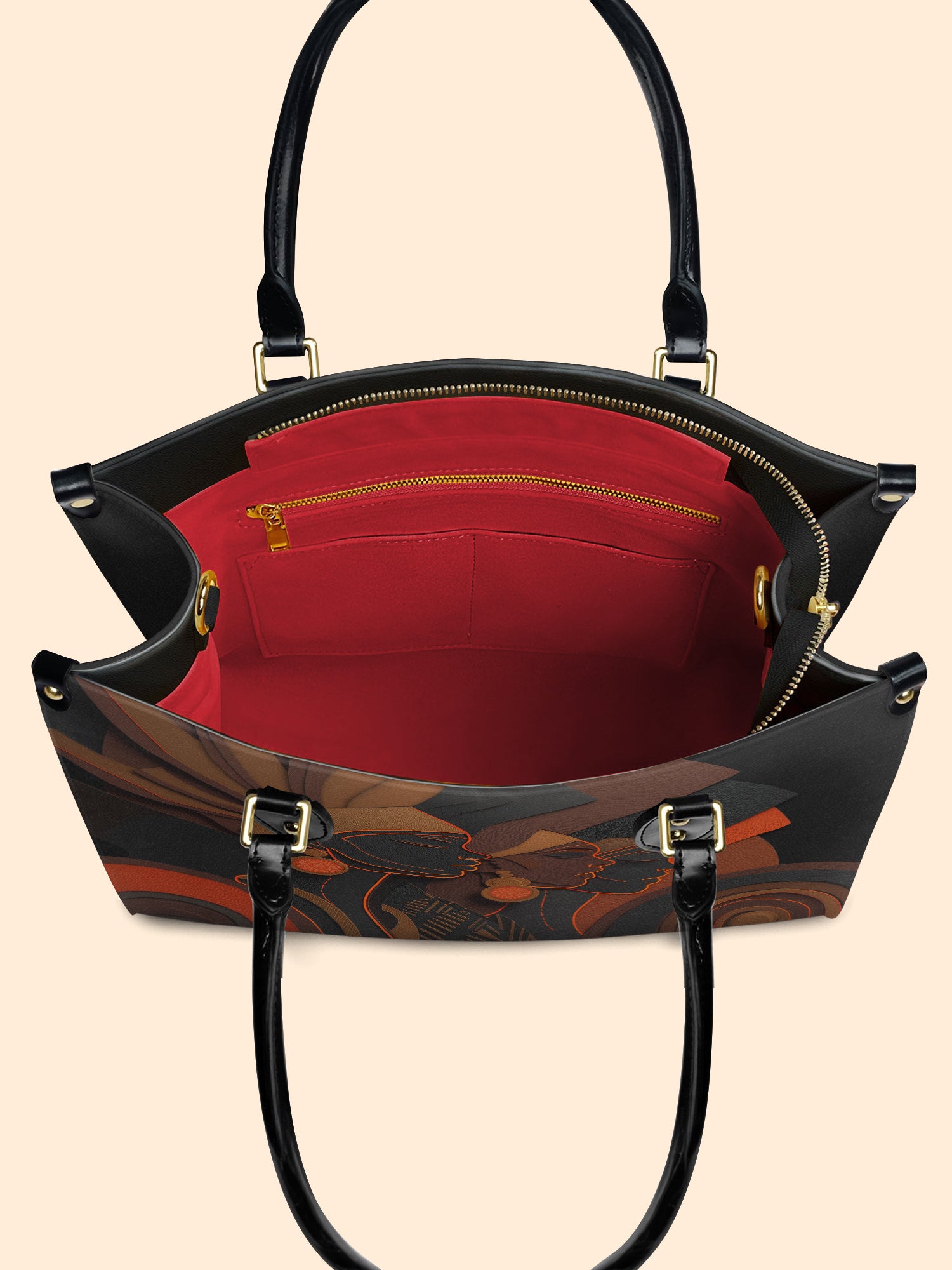 Illuminated Silence Premium Leather Handbag QR0TD087