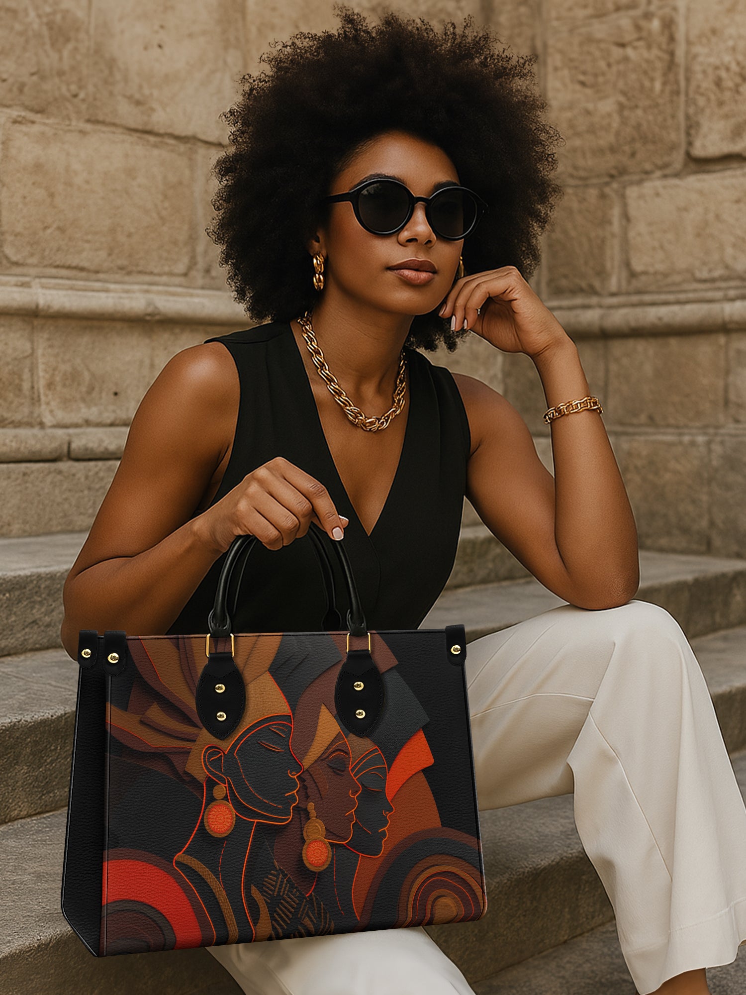 Illuminated Silence Premium Leather Handbag QR0TD087