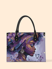 Purple Radiance Premium Leather Handbag QR0TD094