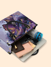 Purple Radiance Premium Leather Handbag QR0TD094