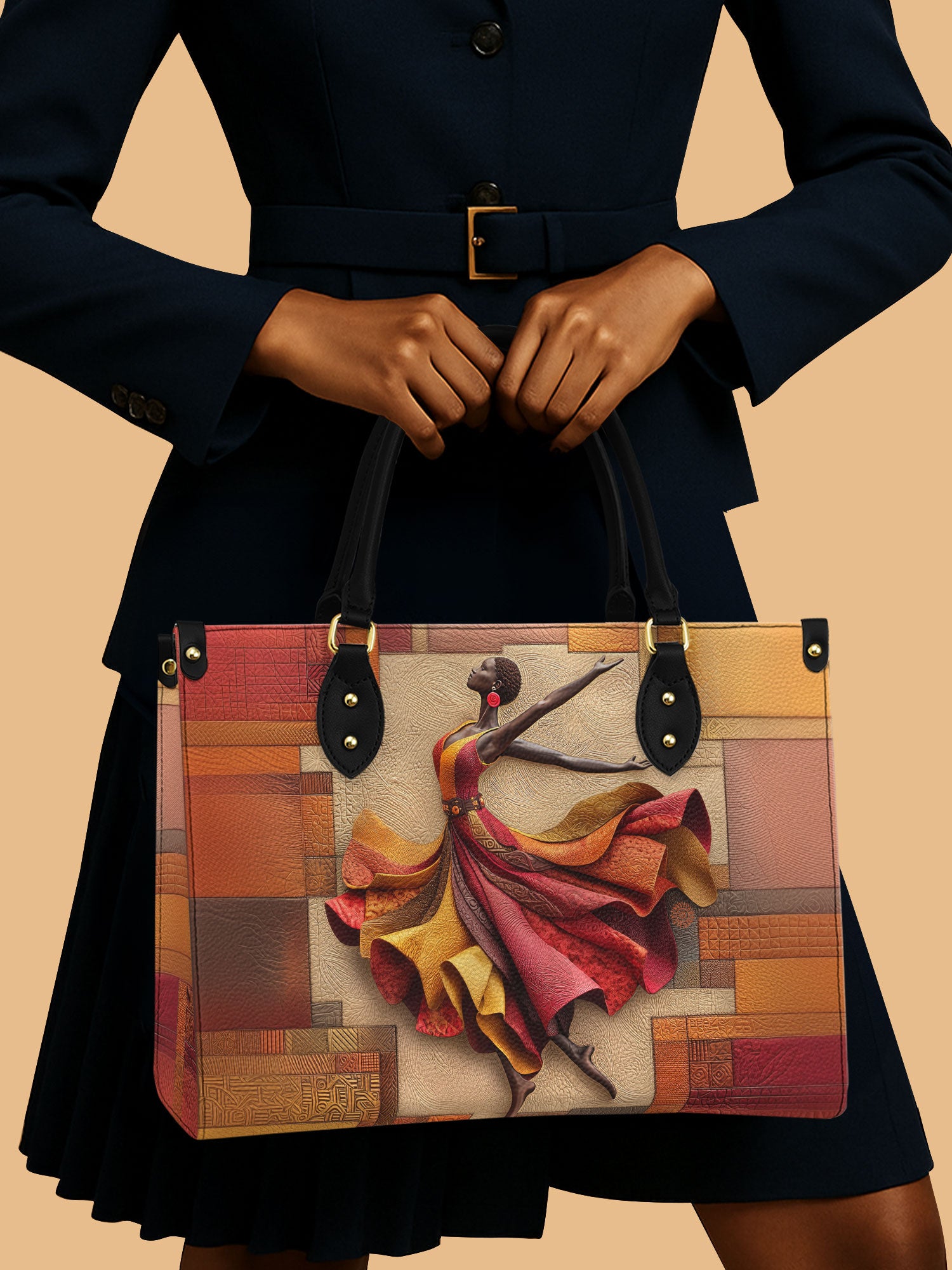 Rhythm of the Soul Premium Leather Handbag QR0TD090