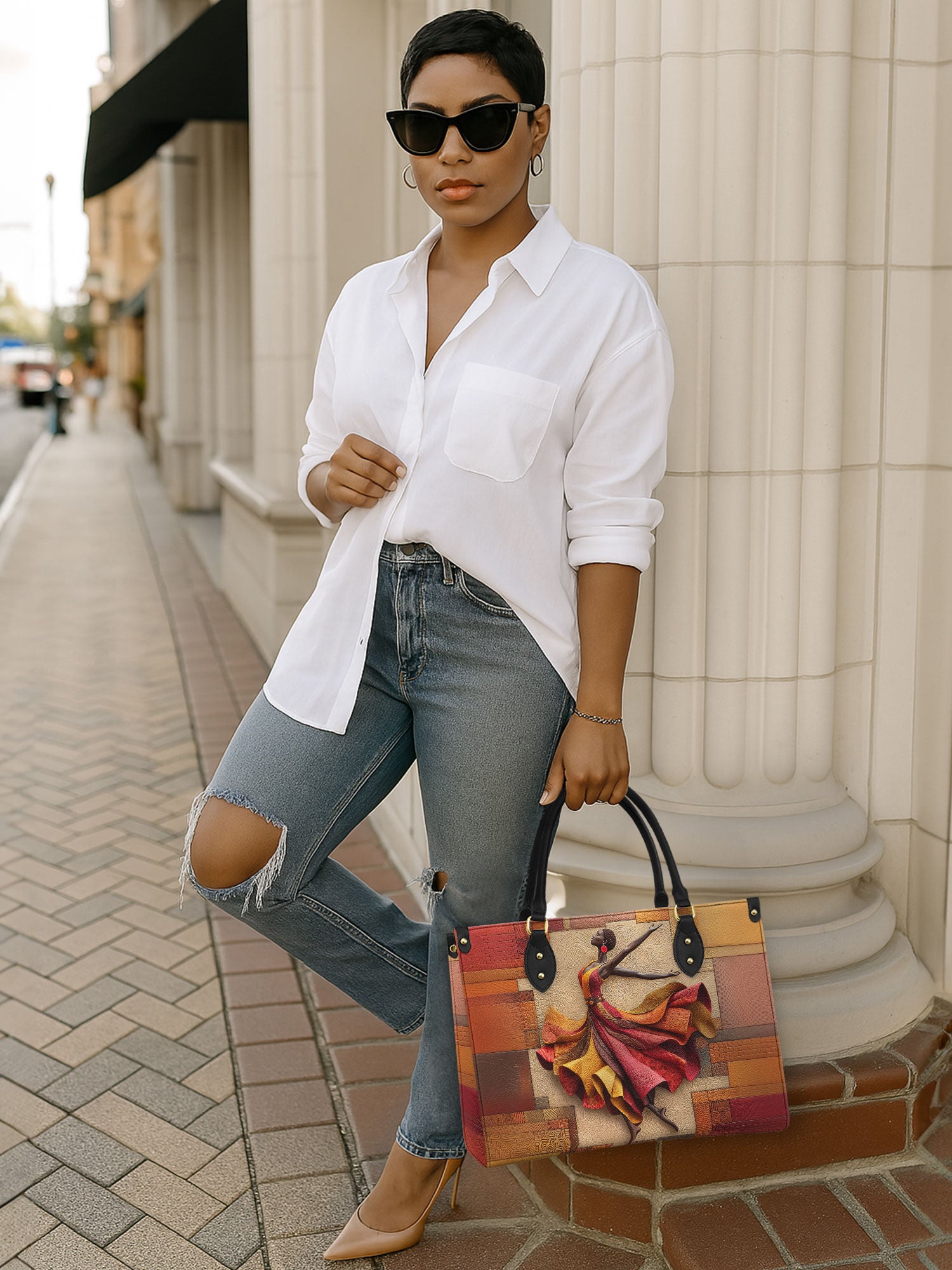 Rhythm of the Soul Premium Leather Handbag QR0TD090