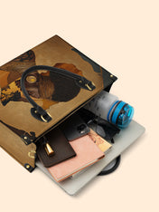 African Tribe Woman Premium Leather Handbag QR0HH023