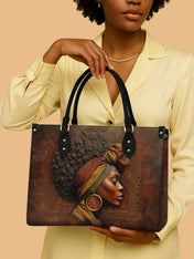 Afro-Elegance Premium Leather Handbag QR0HH022