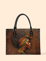 Afro-Elegance Premium Leather Handbag QR0HH022