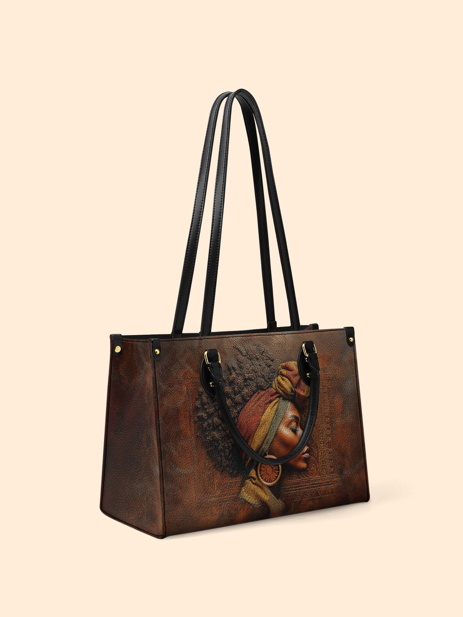 Afro-Elegance Premium Leather Handbag QR0HH022