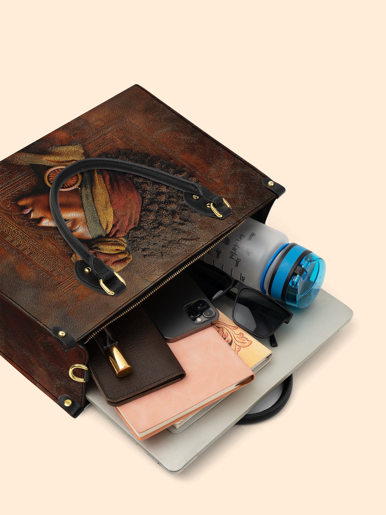 Afro-Elegance Premium Leather Handbag QR0HH022