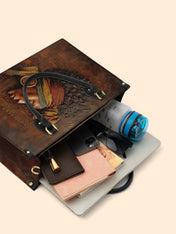 Afro-Elegance Premium Leather Handbag QR0HH022