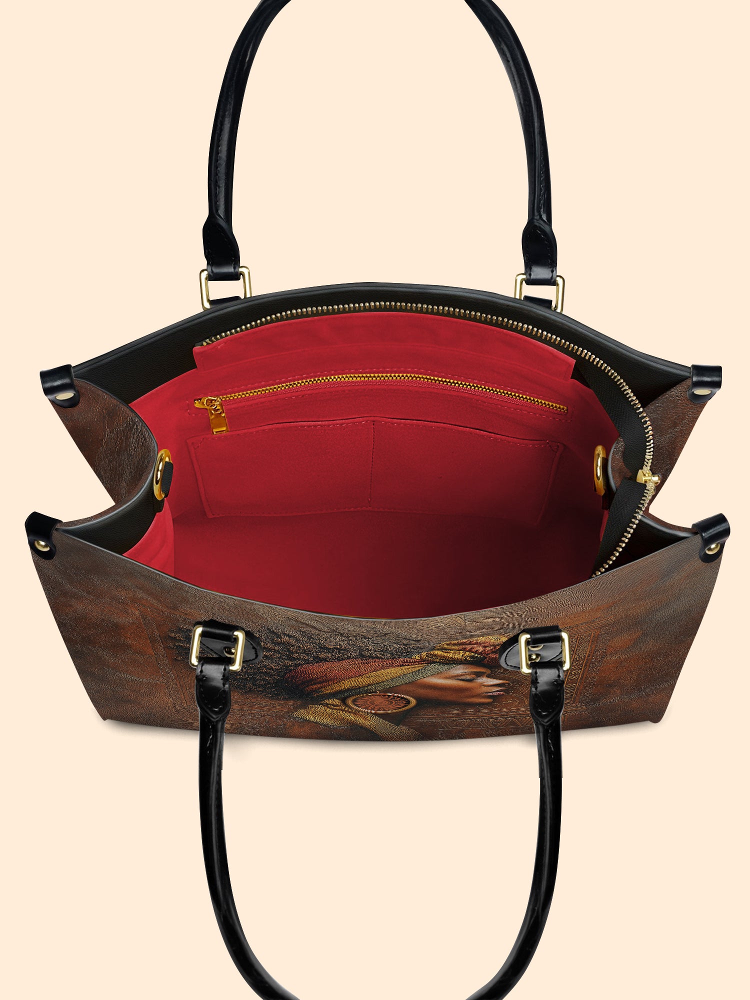 Afro-Elegance Premium Leather Handbag QR0HH022