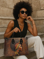 Afro-Elegance Premium Leather Handbag QR0HH022
