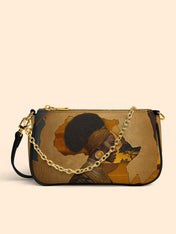 African Tribe Woman Classic Zip Pochette QR0HH028