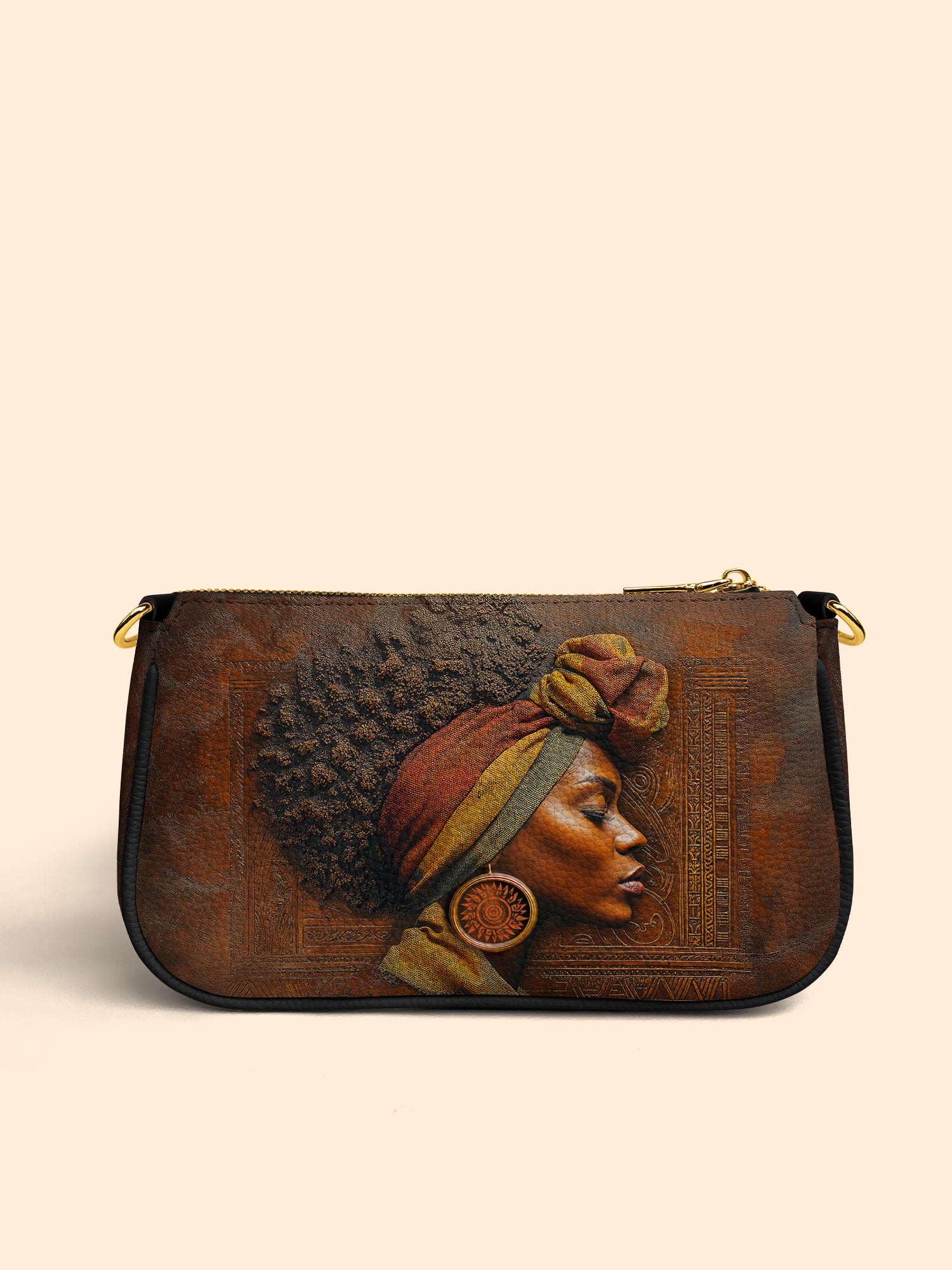 Afro-Elegance Classic Zip Pochette QR0HH027