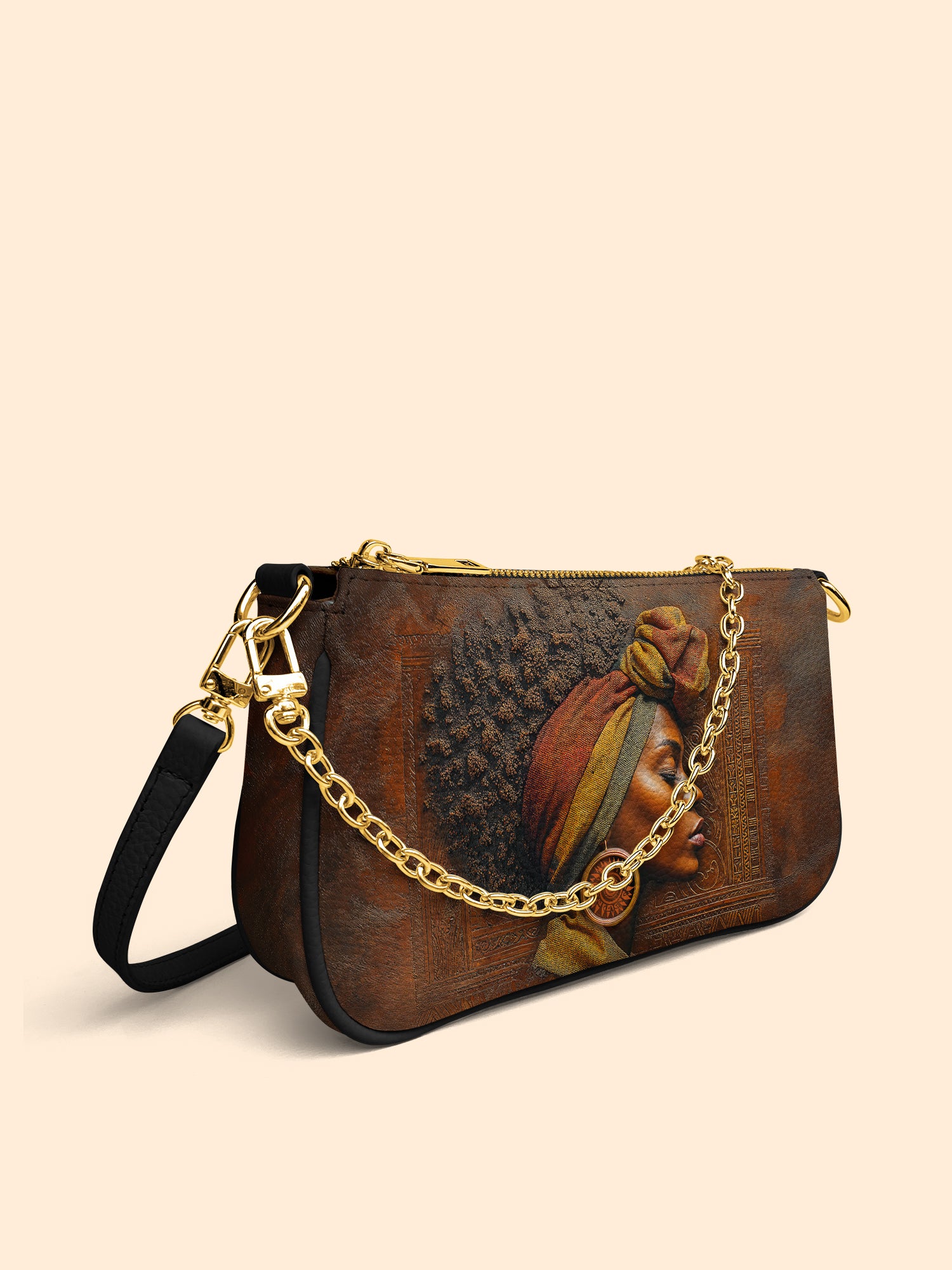 Afro-Elegance Classic Zip Pochette QR0HH027