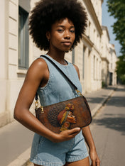 Afro-Elegance Classic Zip Pochette QR0HH027