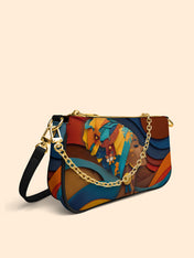 Woman in Headwrap Classic Zip Pochette QR0HH026