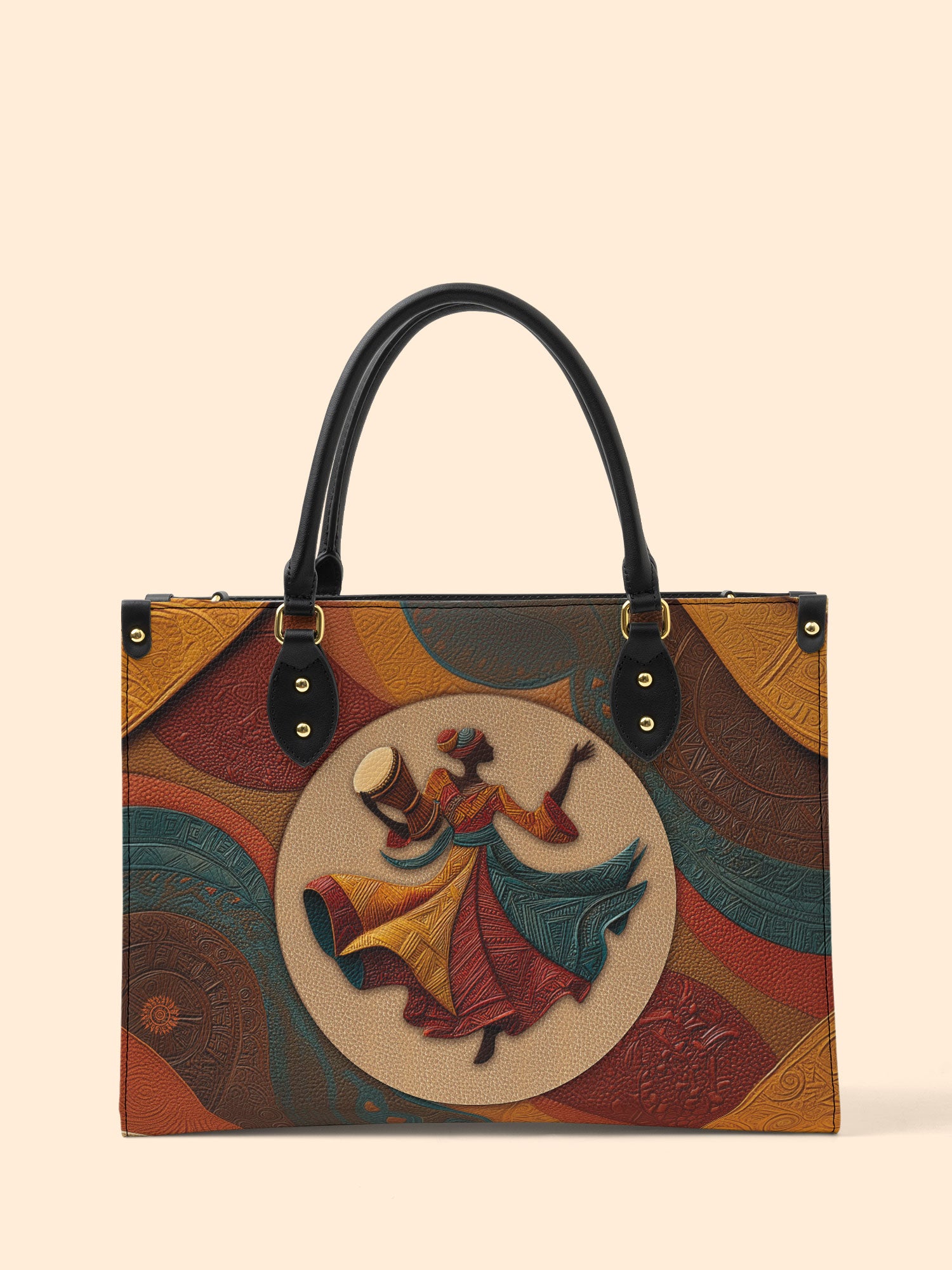 Dancing Rhythm Premium Leather Handbag QR0XD181