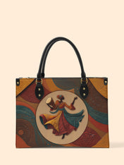 Dancing Rhythm Premium Leather Handbag QR0XD181