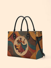 Dancing Rhythm Premium Leather Handbag QR0XD181