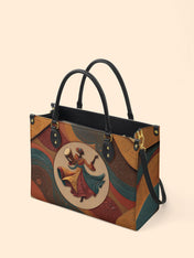 Dancing Rhythm Premium Leather Handbag QR0XD181