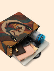 Dancing Rhythm Premium Leather Handbag QR0XD181