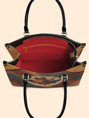 Dancing Rhythm Premium Leather Handbag QR0XD181