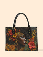 Floral Grace Premium Leather Handbag QR0XD184