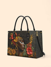 Floral Grace Premium Leather Handbag QR0XD184