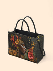 Floral Grace Premium Leather Handbag QR0XD184
