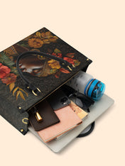 Floral Grace Premium Leather Handbag QR0XD184