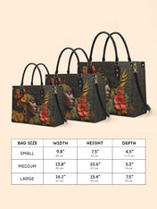 Floral Grace Premium Leather Handbag QR0XD184
