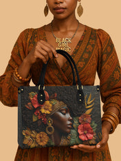 Floral Grace Premium Leather Handbag QR0XD184