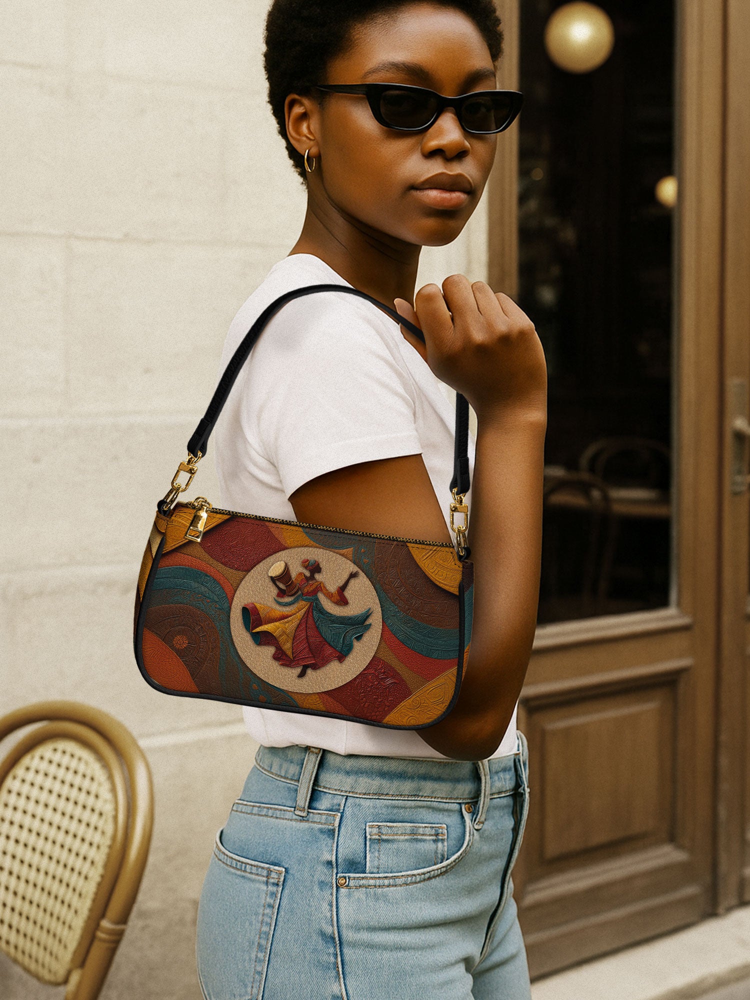 Dancing Rhythm Classic Zip Pochette QR0XD192