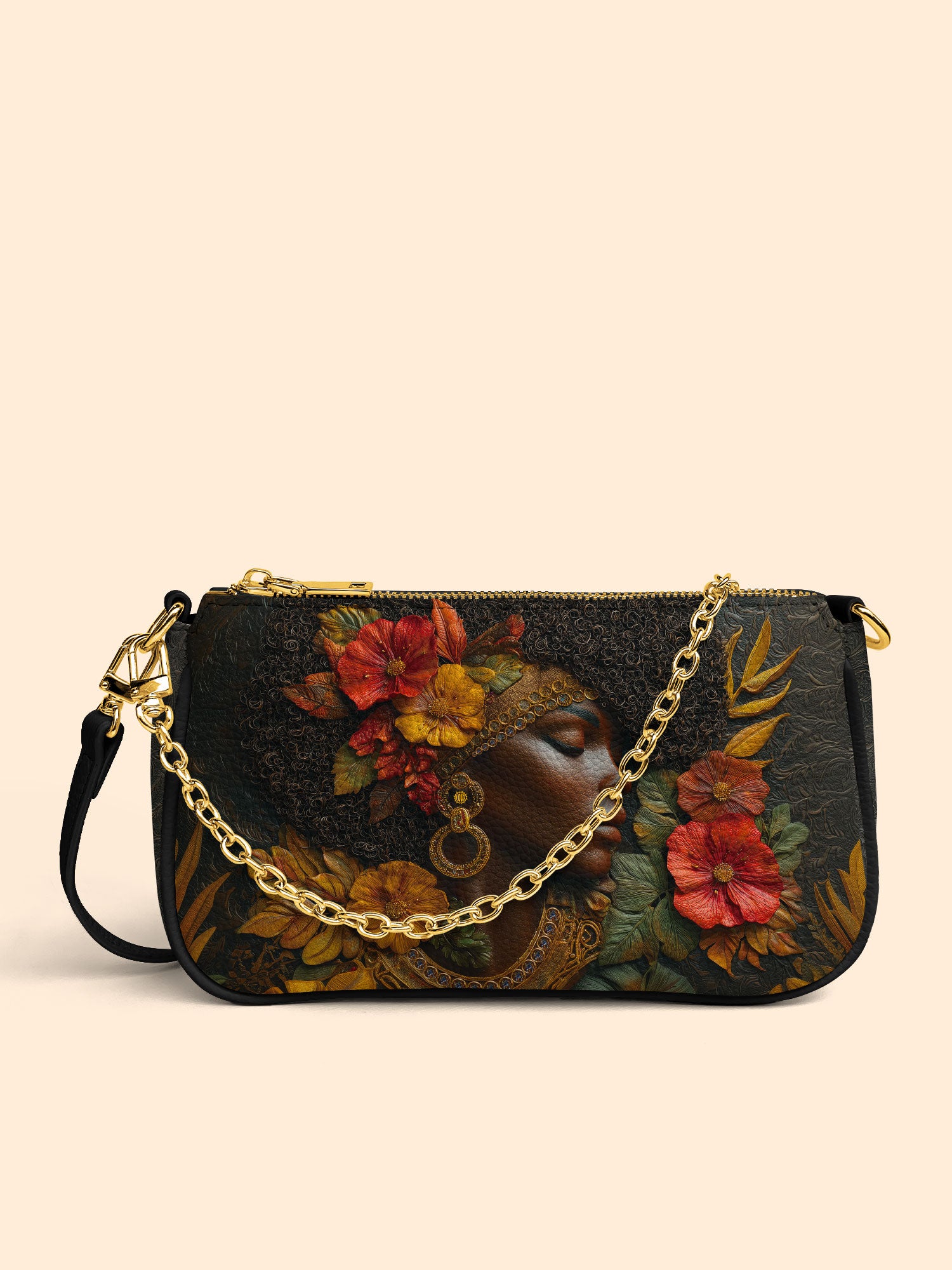 Floral Grace Classic Zip Pochette QR0XD188