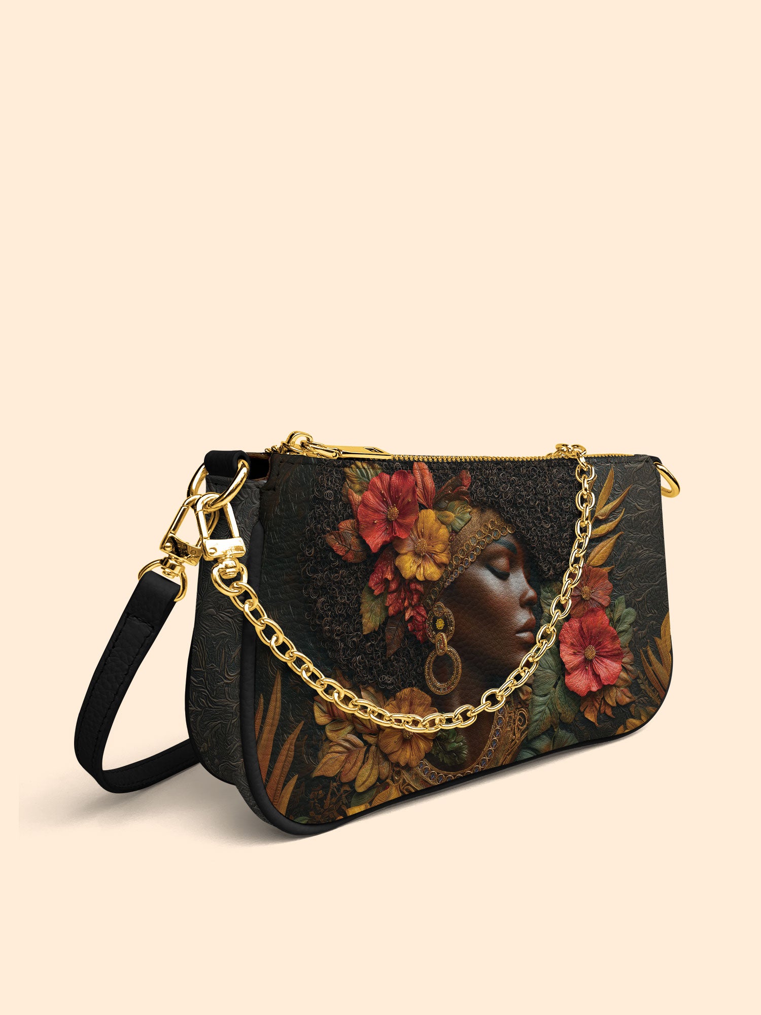 Floral Grace Classic Zip Pochette QR0XD188