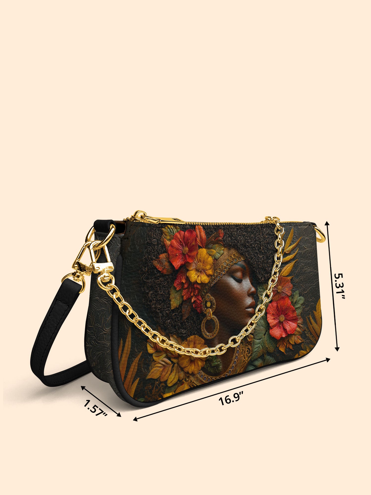 Floral Grace Classic Zip Pochette QR0XD188