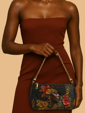 Floral Grace Classic Zip Pochette QR0XD188