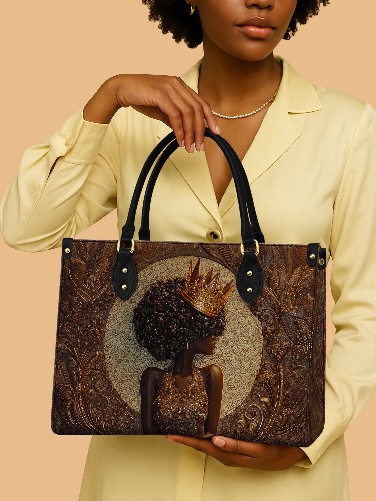 Coiled Glory Premium Leather Handbag QR0XD197