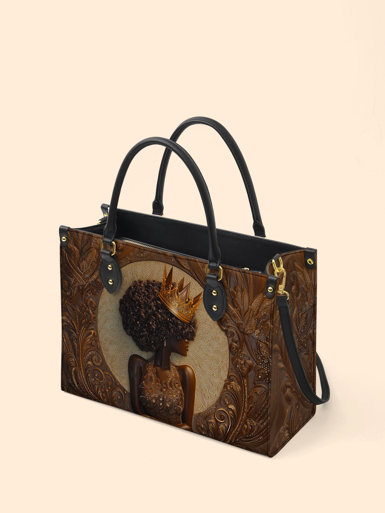 Coiled Glory Premium Leather Handbag QR0XD197