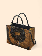 Melanin Spell Premium Leather Handbag QR0XD193