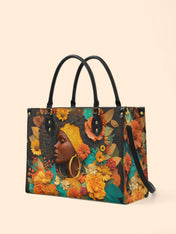 Crowned In Bloom Premium Leather Handbag QR0XD208