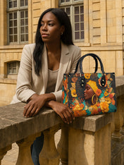 Crowned In Bloom Premium Leather Handbag QR0XD208